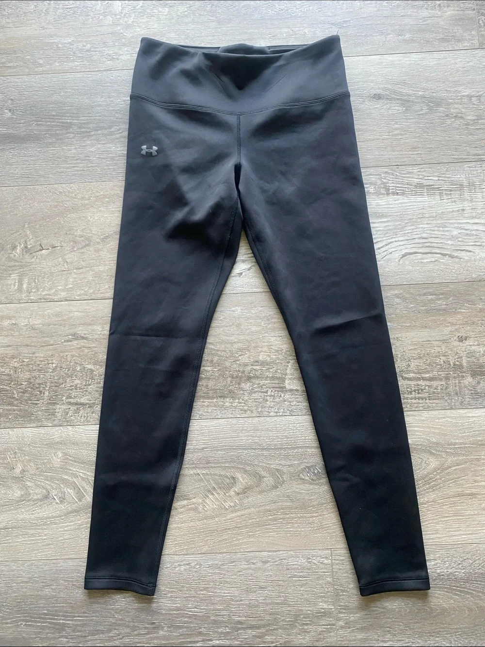 Under Armour Black Cold Gear Leggings Womens Sz Medium Compression